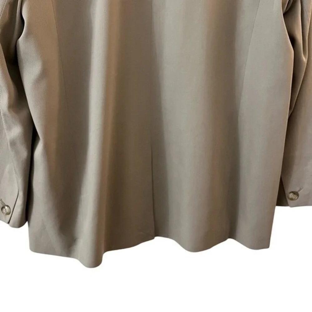 Madewell Double Breasted Caldwell Blazer Jacket Tan Beige Tencel‎ Blend XL
